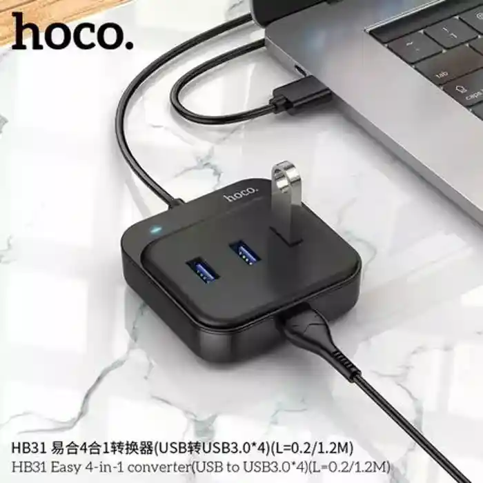 Hoco HB31 4-in-1 USB to 1xUSB3.0 & 3xUSB2.0 Converter